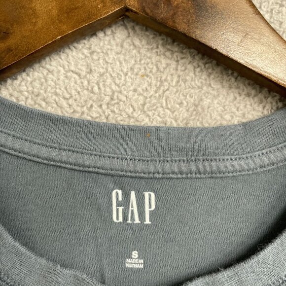 Gap 2-Pack  Men's Size S Henley T-Shirts Gray & White 100% Cotton - Picture 5 of 5